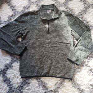 Green fleece quarter zip